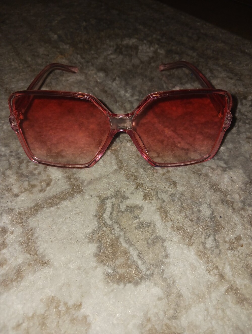 Women’s Pink Gradient Oversized Sunglasses